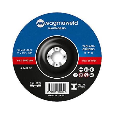 Magmaweld 180 X 6 Taşlama Taşı Magmagrınd 10 Adet