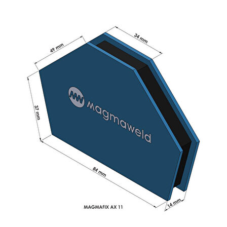 Magmaweld Magmafix AX-11 Manyetik Kaynak Gönyesi - 11 Kg