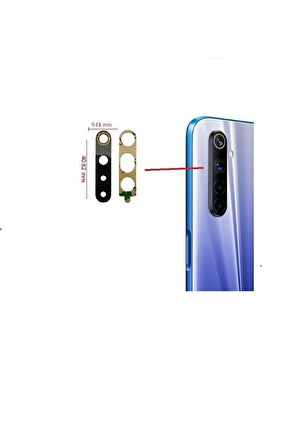 OPPO REAL ME 6 Pro Uyumlu Kamera Camı