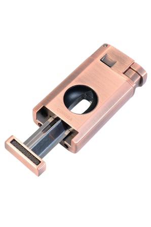 Cohiba Çift Torch Pürmüz Kesici & Delici Bronz Metal Puro Çakmağı - TR9547