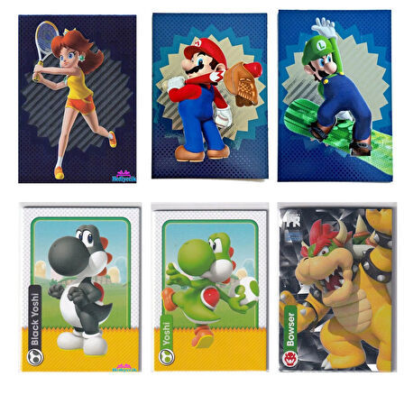Panini Süper Mario Oyun Kartları Trading Card 20 Paket (80 Kart)