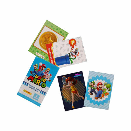 Panini Süper Mario Oyun Kartları Trading Card 20 Paket (80 Kart)