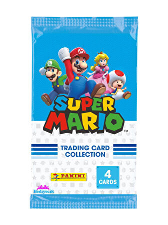 Panini Süper Mario Oyun Kartları Trading Card 24 Paket (96 Kart)