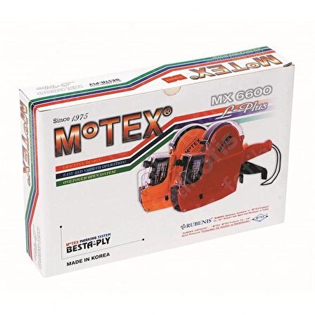 Motex MX -6600  Fiyat Etiket Makinesi 10 Hane  / Fiyat Etiket Makine