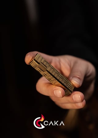 Caka Lighter Petra Titan Gold Benzinli Çakmak - CKL-068