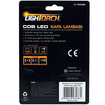 Lightorch LT03086 Cob Led Kafa Lambası 120 Lümen