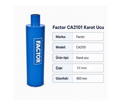 Factor CA2103 Elmas Sulu Karot Ucu 57x450 mm