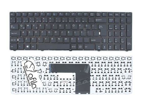 Casper Nirvana C300, C500, C510, PG-D15, V150062BK, SF-2196 Notebook Klavye - (Siyah TR) V1 / KL0935