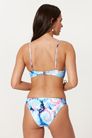 Askılı Büstiyer Bikini Takım 217203 Batik Desenli