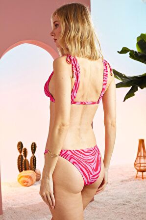 Pierre Cardin Omzu Bağlama Detaylı Uzun Üçgen Bikini 211228