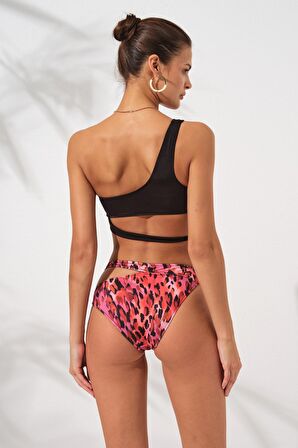 Iconic Tek Omuz Bağlamalı Bikini Blush 231227-D