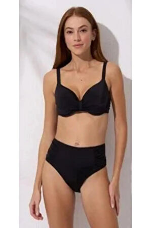 Pierre Cardin Kapli Toparlayıcı Bikini Takım Siyah 241251