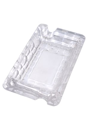PremiumQuality Şeffaf Kristal Desenli İkili Puro Küllüğü - TR9749