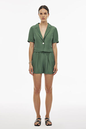 Perspective Koyu Yeşil Şort 0222 Koyu Yeşil