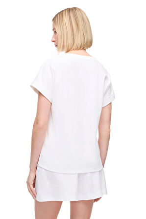 Perspective Makis T-Shirt 0286-Beyaz