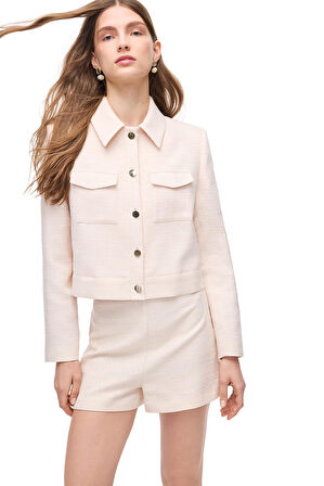 Perspective Hinas Şort 0307-Pudra