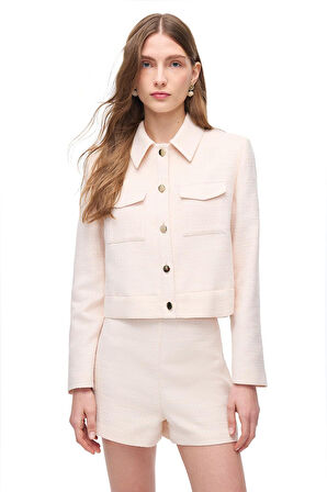 Perspective Hinas Şort 0307-Pudra