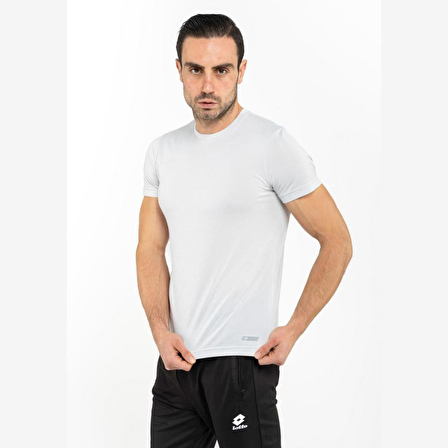 Lotto T-shirt Erkek Açık Gri-gıo Tee Pl-w1104