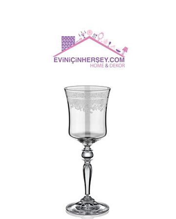 CEMİLE 1MN-C5862-185 CELINE PANTO 6LI BEYAZ ŞARAP KADEHİ