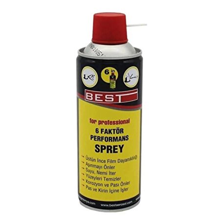 Best 6 Faktör Performans Sprey 400ml. Koruyucu Yağlayıcı Nem Önleyici