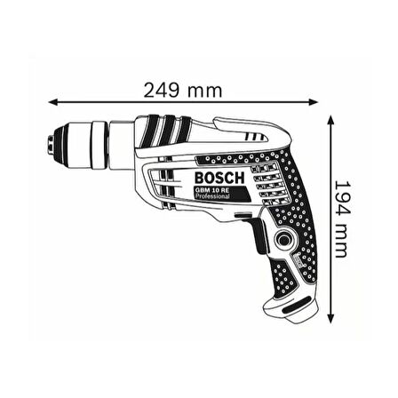 Bosch Profesyonel GBM 10 RE Elektrikli Matkap 600W