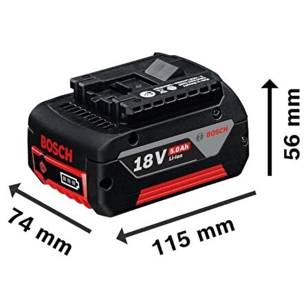 Bosch Profesyonel Yedek Akü 18V 5.0Ah. GBA 18V 5.0Ah.