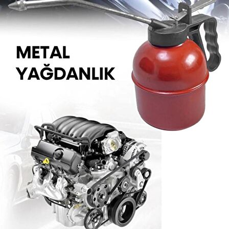 Prima Metal Yağdanlık 500 cc Metal Uç