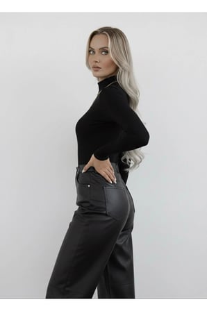 Likralı Viskon Esnek Kadın Balıkçı Yaka Uzun Kollu Body 3’lü Paket (Siyah–Kahve–Bej) | Günlük & Ofis
