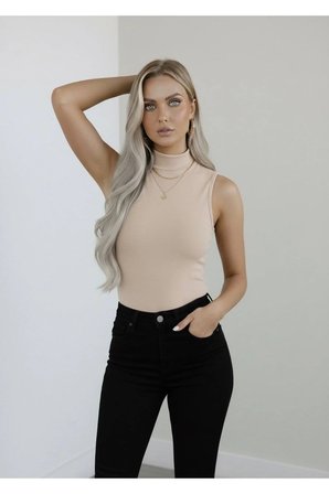 Kadın 6'lı Sıfır Kol Kolsuz Body Viskon Boğazlı Badi 6 Adet Balıkçı Yaka
