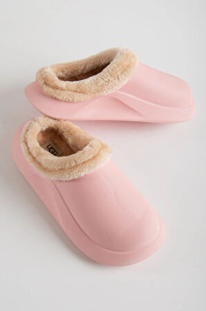 İçi Kürklü Kalın Taban Terlik