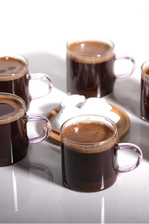 Pulia 6'lı Borosilikat Cam Kahve Fincanı - 125 ml