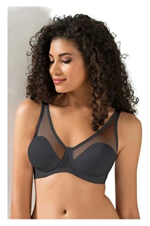 Le Jardin 9200-b Tül Kaplı Soft Cup Sütyen Siyah