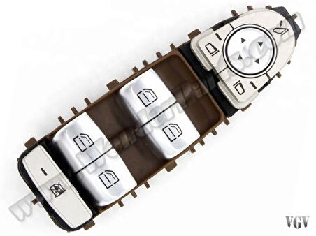 Mercedes Cam Acma Salteri On Sol (dortlu, Kahverengi 8q54, Ayna Katlamalı) C-Class W205 14> Glc-Class X253 15 - Wenderparts Ma2059056811br