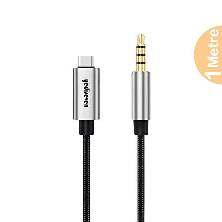 Type C To Aux 3.5mm Jack Audio Ses Kablosu 1 Metre