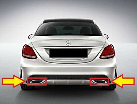 Mercedes Egzoz Uc Nikelaj Set W205 14> - Vortex V2205949