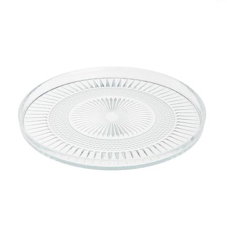 İpek Elena Cam Tabak - Şeffaf - 19 cm