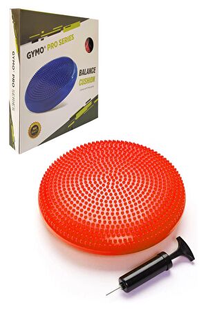 Gymo Pompalı Denge Yastığı Balance Disk Denge Pedi 33cm Kırmızı