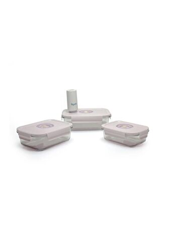 Bigatti SEN04P Lila Renk Vakumlu Saklama Kabı Seti