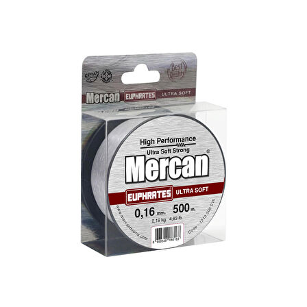 Mercan Euphrates Ultra Soft Şeffaf (500 m) Makara Misina