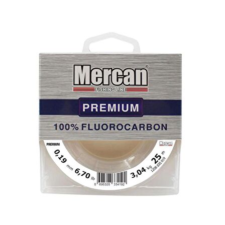 Mercan Fluorocarbon Premium 25 m Makara Misina