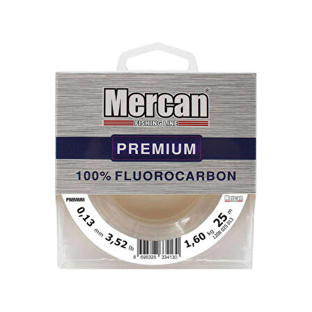 Mercan Fluorocarbon Premium 25 m Makara Misina