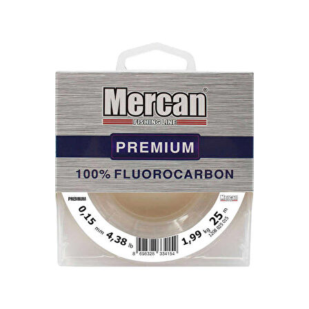 Mercan Fluorocarbon Premium 25 m Makara Misina