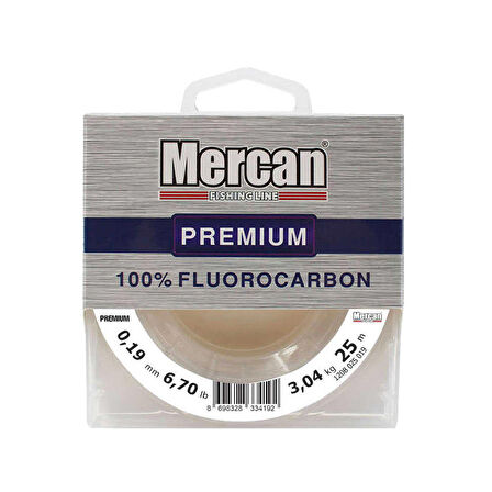 Mercan Fluorocarbon Premium 25 m Makara Misina