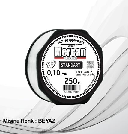 Mercan Standart Beyaz Makara Misina 250 m-150 m