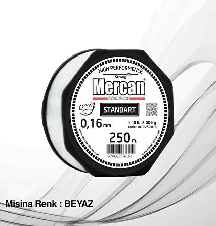 Mercan Standart Beyaz Makara Misina 250 m-150 m