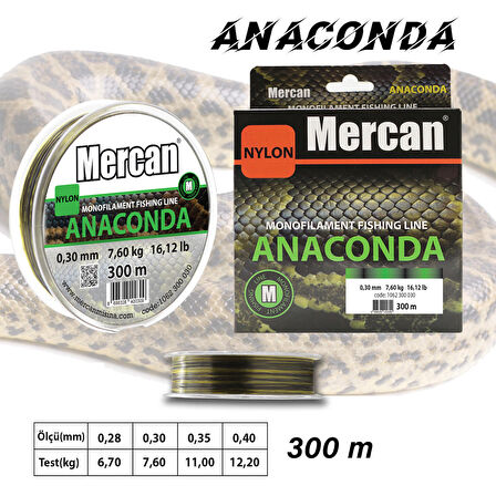 Mercan Yeşil 300 m Anaconda Makara Misina