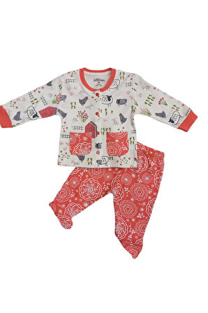 Bebek 2 Li Alt Üst Ayaklı (patikli) Bebek Takımı