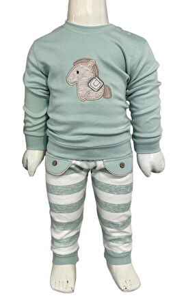 Aziz Bebe Anımal Desenli İkili Takım2230