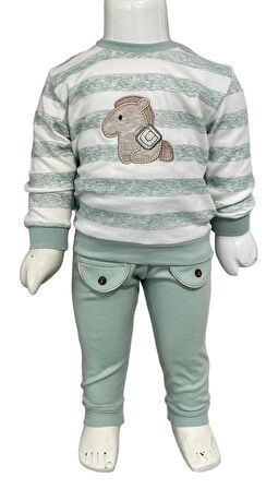 Aziz Bebe Anımal Desenli İkili Takım2231