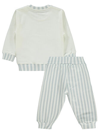 Aziz Bebe Erkek Bebek Takım 0-12 Ay Ekru
